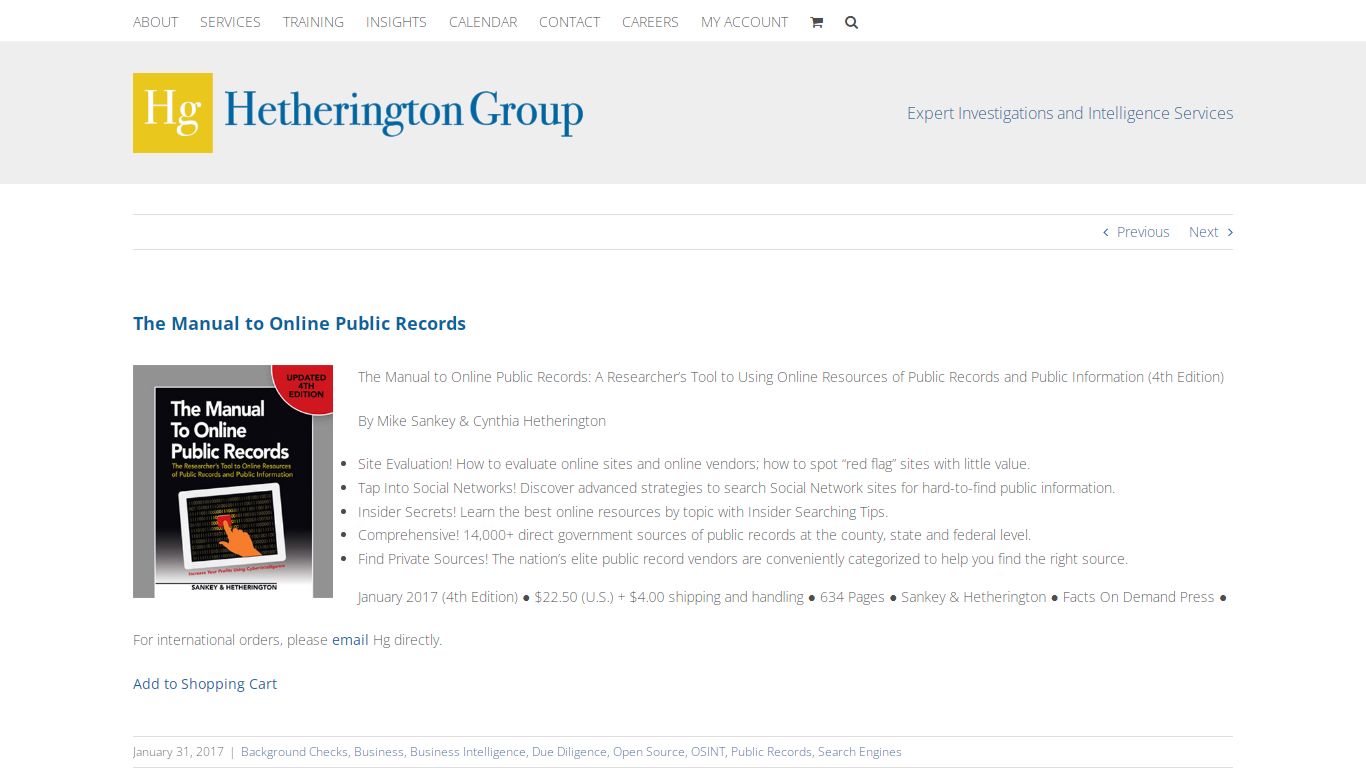 The Manual to Online Public Records – Hetherington Group